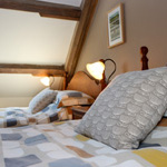 golygfa agos o'r gwelyau sengl